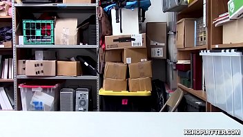 Preview 1 of Jabar Dast Xx Sex Group - Blonde sexy thief sucks off the Officers huge throbbing cock!