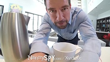 Preview 1 of Big Bara Sexxx Male - NANNYSPY Hidden Cam Exposes Busty NANNY