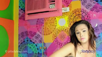 Preview 1 of Xxxfeq Com - Cute and chubby small tits Filipino Ladyboy stroking it and CUM