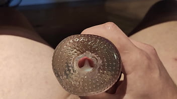 Preview 3 of Italian Old Granny Cento Xcento - Filling up a fleshlight
