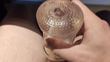 Preview 1 of Italian Old Granny Cento Xcento - Filling up a fleshlight