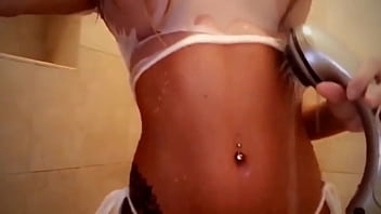 Preview 2 of Melana Italian Film - sexy coffee maker bikini barista alison