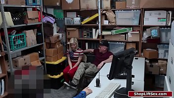 Preview 1 of Hid Xxx Videos Hd - Thief fucks officer while bf watching