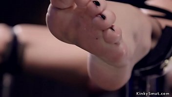 Preview 3 of Habshi Xxx Hd Videos - Flexible brunette slave takes bondage