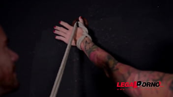 Preview 2 of Hidden Cam Maroc - Kayla Green bound &amp_ spanked during fetish hardcore action in tattoo studio GP711