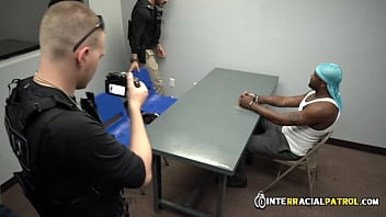Preview 1 of Q Quunn - MUSCLED BEAR sucking HUGE BLACK COCK before getting FUCKED