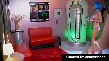 Preview 1 of Cum Copition - Mechanical Cougars Julia Ann &amp_ Jessica Jaymes Scissor Fuck!