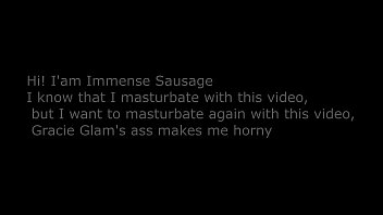 Preview 1 of Laying On Stomach Fuck - Masturbation With Gracie Glam (Again)