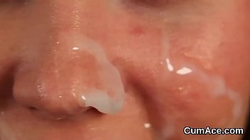 Preview 4 of Shy Girl In Massage - Sexy idol gets cumshot on her face swallowing all the spunk