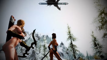 Preview 3 of Tinny Milf - [SKYRIM MOD] Sexy Battle with Dragon Returns