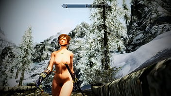 Preview 1 of Tinny Milf - [SKYRIM MOD] Sexy Battle with Dragon Returns