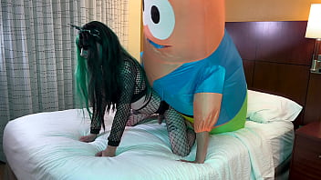 Preview 2 of Xxx Hindi Vieo - Patrick Star Fucks Hot Goth Trans Babe