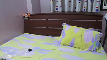 Preview 2 of Passionate Kissing Romance - Indian Girl Horny Lily Eating Big Ass Masturbating In Bedroom