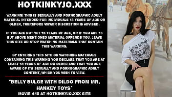 Preview 1 of Tamel Sex Vedeos - Belly bulge with dildo from mr. Hankey toys Hotkinkyjo