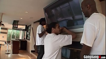 Preview 1 of Chubby Amateur Teen Lingerie - Hot cock addict teen seduces and pleases BBC repairmen