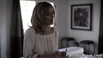 Preview 2 of Super Aunt - Facialized stepmom watching couple fucking