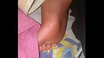 Preview 4 of Indian Naika Natasha Xxx - Cum on my step sister&#039_s feet while she snores