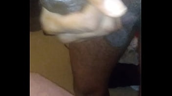 Preview 3 of Skinny Teen Bbcs Anal - Oiling my uncircumcised chocolate dick then milking it