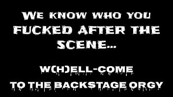 Preview 1 of Talia Williams Cougar - HALLOWEEN &quot_Scary Porn Movie&quot_,  Lety Howl,  Lyna Jade,  Irogenia,  Coquette &amp_ Brad, ...The REAL BACKSTAGE orgy after shoot! What you didn&#039_t see...!