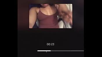 Preview 2 of Own Face Strapon - Black girl nip slip and titty play