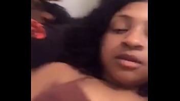 Preview 3 of Own Face Strapon - Black girl nip slip and titty play