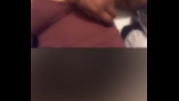 Preview 1 of Own Face Strapon - Black girl nip slip and titty play