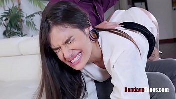 Preview 2 of Mom Skirt Up - Runaway GF caught and ruptured- BONDAGE