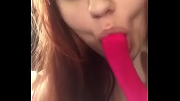 Preview 4 of Hindi Sixay - Snow Bunny Sucking Pink Dildo
