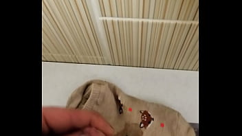 Preview 1 of Miss Big Tits - Cum in coworker socks