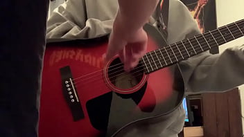 Preview 3 of Anya Ivy Fucked Hard - white boy fingers the guitarist of 7pm on a fridays guitar