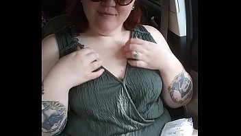 Preview 1 of Gay Berlin Scat - Cute redhead eats fast food with tits out