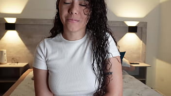 Preview 1 of Jojo Kiss Fucked Old Man - Joi Colombian girl shows you how she masturbates her meaty and hairy pussy