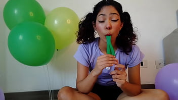 Preview 1 of Miatube - Pigtailed blowing and having fun