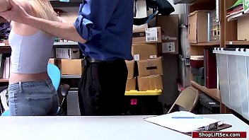 Preview 2 of Curvy Russian On Cam - Female shoplifter fucked by mall guard