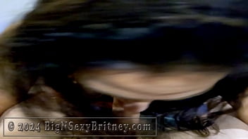 Preview 4 of School Bathroom - Big N Sexy Britney - Amateur Southern Blowjob Queen - Video Premiere - POV Amateur BJ Video - Sexy,  Curvy,  Brunette MILF,  w/ Big Ass Sucks Dick Like a Pro,  Deepthroats,  and Makes Him Cum,  Taking a Fac