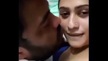 Preview 1 of Anal Cumshot Slutload - Cute desi girl hot kissing romantically and boob pressed