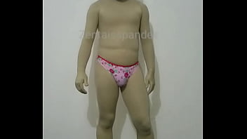 Preview 4 of Lucy Summers Bg - Zentai spandex underwear. Zentaisspandex printed underwear. Spandex underwear print. Zentai hood. Man printed underwear.