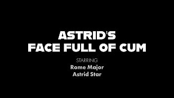 Preview 1 of Horny Wife Tumblr - Coed Astrid Star Rides Rome Major&#039_s Monster Cock Like A Champ!