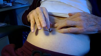 Preview 3 of Sarah Lancaster Porno - Navel stab and t.