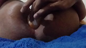 Preview 3 of Indian Gasti Aunty Sex - Big orange anal