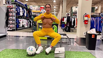 Preview 3 of Anal Smg - Compilation: showing my boobs in the store