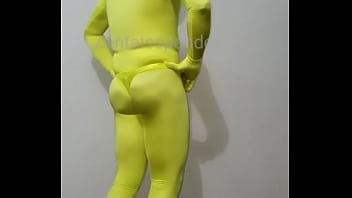 Preview 3 of Fug Sex Girl Baby - Zentai man real hero. Zentaisspandex hero. Zentai spandex hero. Spandex hero. Neon zentai yellow zentai.