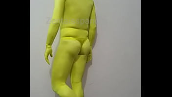 Preview 4 of Fug Sex Girl Baby - Zentai man real hero. Zentaisspandex hero. Zentai spandex hero. Spandex hero. Neon zentai yellow zentai.