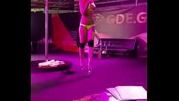 Preview 2 of Gia Dimarco Strapon - Golden Diamond bikini show Erotic Festival 2019