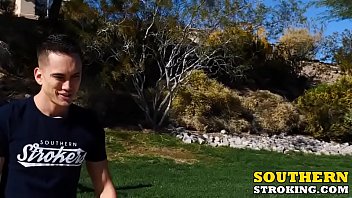 Preview 1 of Hard Fas Fuck - Skinny dude gets his friends cock deep inside of his throat