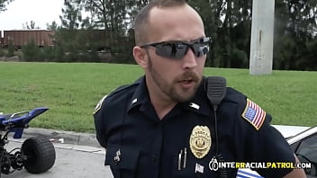 Preview 1 of Cum Fiesta Juicy Coochie - SEXY black shredded THUG sucks two UNIFORMED big dicks