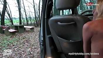 Preview 3 of Fresh Tube Porn Sleep Cum Boy - - Amateur blonde outdoor sex in a car