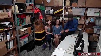 Preview 2 of Femdom Foot Cuckold - College thieves fuck officer to get free