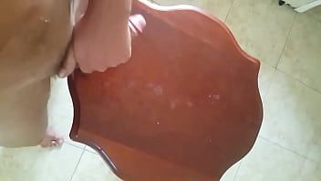 Preview 4 of Smaa Penis - Big cumm on table