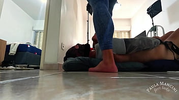Preview 2 of Xxxb F V - FOOT ON THE THROAT